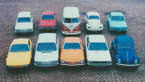 Foto de divulgação da linha VW 1975