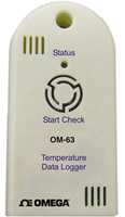 OM-63: Registrador de Dados de Temperatura Portátil de Custo Acessível Parte da Família NOMAD