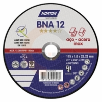 Disco de corte para Inox 4.1/2 pol. x 1.0mm BNA 12 Norton codigog