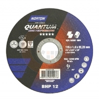 Disco de corte Quantum 4.1/2 pol. x 1.0mm BHP 12 Norton codigog