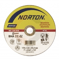 Disco de corte Super Alumínio 7 pol. x 2.0mm BNA 22 Norton codigog