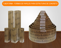 Tuboforma - Tubo / Forma de papelão para concreto