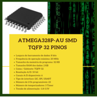 Atmega328 smd TQFP 32 Pinos | Atmega328P-AU