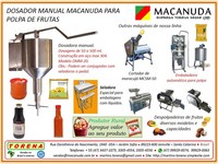 MÁQUINA DE DOSAR POLPA DE FRUTAS MANUAL MACANUDA