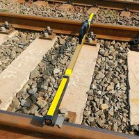 Digital Track Level and Crossing Gauge Ruler for Railway Geometry Meas
