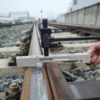Digital Switch Rail Vertical Wear Gauge Ruler for Turnout Measurement 