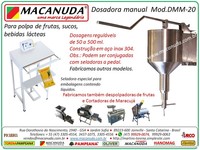 MÁQUINA DE DOSAR POLPA DE FRUTAS MACANUDA ACIONAMENTO MANUAL