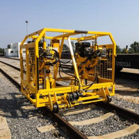 Automatic rail tamping machine for track ballast tamping work