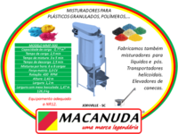 MISTURADOR VERTICAL PARA PLÁSTICOS GRANULADOS VENDAS PRA TODO O BRASIL