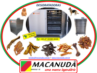 DESIDRATAR ALIMENTOS PET, EQUIPAMENTOS INDUSTRIAIS MACANUDA