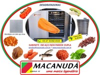 DESIDRATADOR DE ALIMENTOS INDUSTRIAL A GÁS, MACANUDA