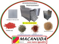 EQUIPAMENTO INDUSTRIAL PARA SECAR PIMENTA ROSA E OUTROS TEMPEROS