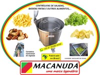 CENTRÍFUGA SECADORA DE BATATAS FRITAS INDUSTRIAL MACANUDA TORENA