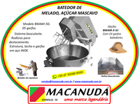 INDÚSTRIAS RURAIS DE CANA-DE-AÇÚCAR EQUIPAMENTOS MACANUDA