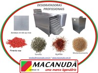 MÁQUINA PARA SECAR PIMENTA ROSA E OUTROS CONDIMENTOS MACANUDA