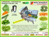 INDÚSTRIA DE HORTALIÇAS MINIMAMENTE PROCESSADAS MÁQUINAS MACANUDA