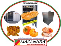 MÁQUINA PROFISSIONAL INOX DE DESIDRATAR CAQUI E OUTRAS FRUTAS