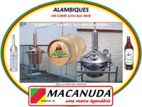 ALAMBIQUE FABRICADO EM AÇO INOX MACANUDA TORENA